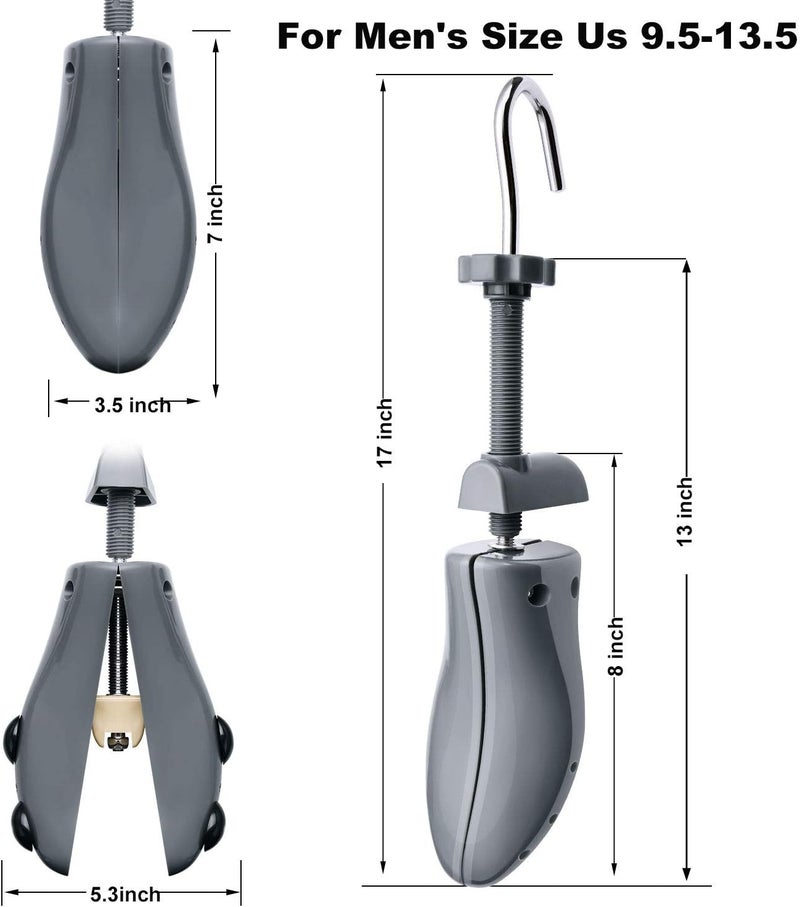 eachway Shoe Stretcher, Shoe Trees Adjustable Length & Width for Men (for Men's Size Us 10-13.5) - Image 2